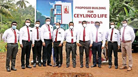 Ceylinco Life lays foundation for eco-friendly Matale branch