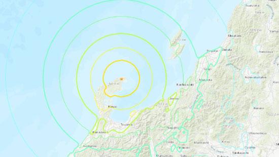 Earthquakes today tsunami