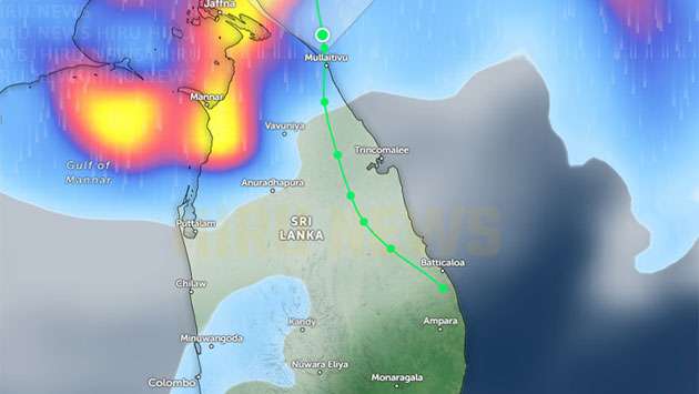 Rainfall expected to ease tomorrow as Cyclone ’Ditwah’ moves away