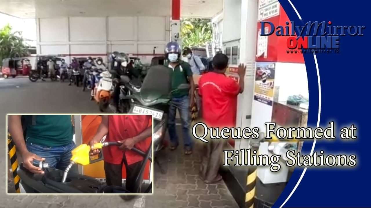 Queues formed at filling stations