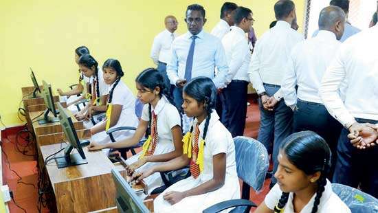 David Pieris Group donates computer lab to Kalaimagal Maha Vidyalayam