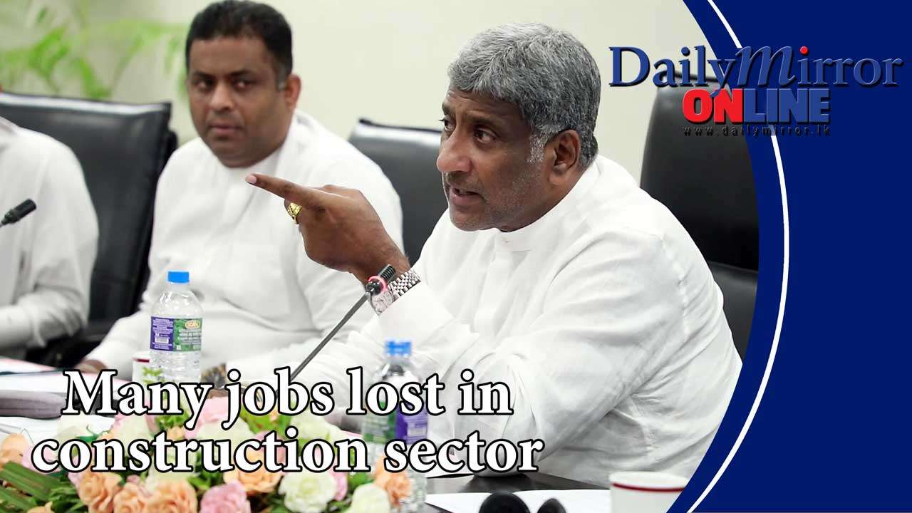 Many jobs lost in construction sector