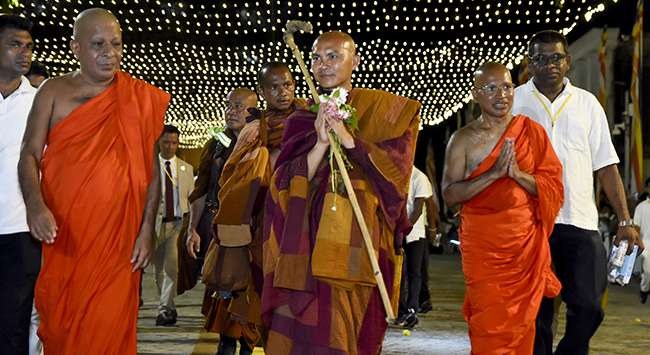 Ehipassiko Peace Walk finale held at Gangaramaya Temple