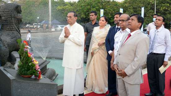 Floral tributes for D.S. Senanayake