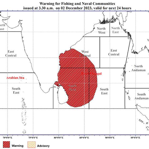 Depression over South-West Bay of Bengal will develop into a cyclonic storm by tomorrow