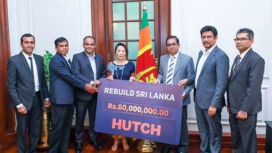 HUTCH Joins Nation’s Rebuild Effort with Rs.60 Million Contribution to ‘Rebuild Sri Lanka’ Fund.