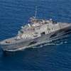 U.S. Navy Littoral combat ship USS Canberra arrives in Colombo