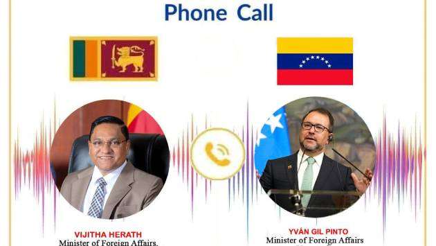 Sri Lanka, Venezuela foreign ministers hold telephone talks