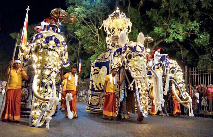 The final Randoli Procession of the Esala Festival in Kandy tonight