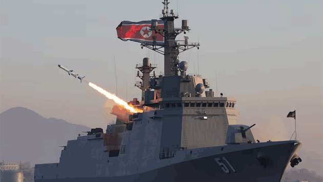 North Korea tests cruise and anti-ship missiles from naval destroyer