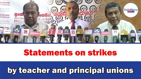 Statements on strikes by teacher and principal unions