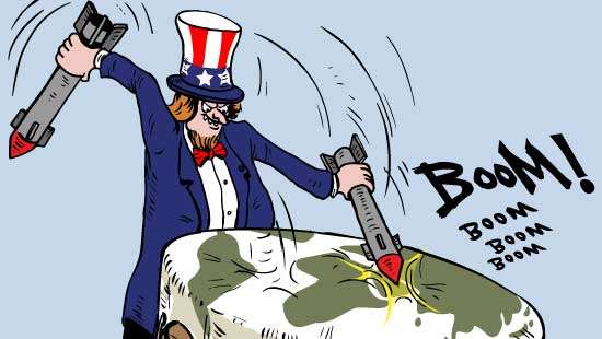 Cartoon of the Day 05-03-2026: Beating the War Drum