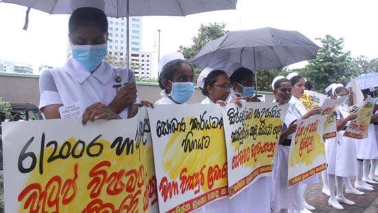 Nurses protest...