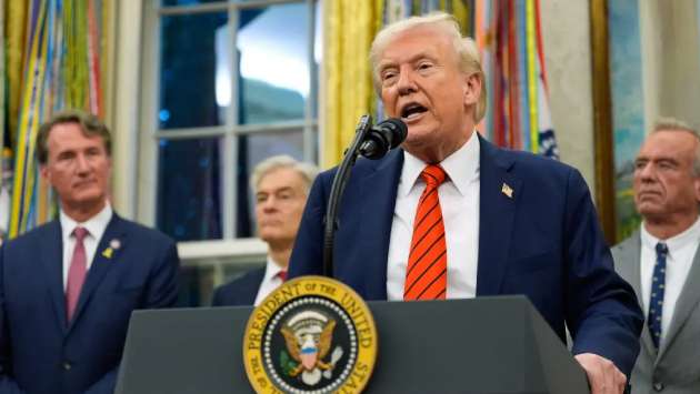 Trump says ‘don’t worry about China’ after Beijing responds to 100% tariff threat
