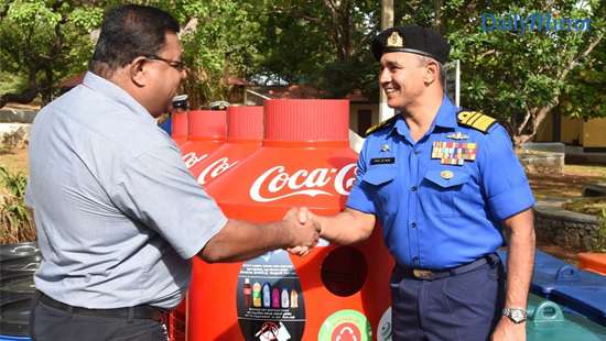 Coca-Cola partners with Sri Lanka Navy to recycle PET plastic bottles at Trincomalee Naval Base