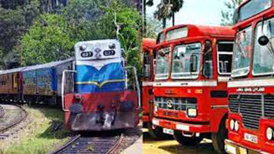 Buses, trains run smoothly today