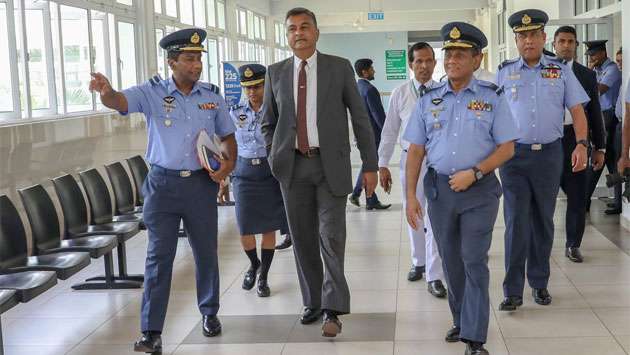 Defence Secretary inspects Neville Fernando Hospital under SLAF management