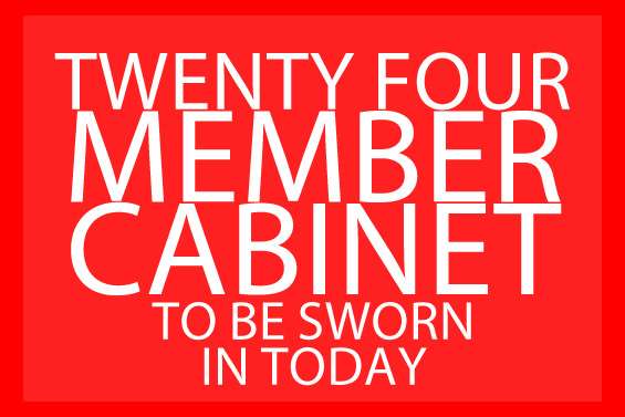 Twenty four member cabinet to be sworn  in today