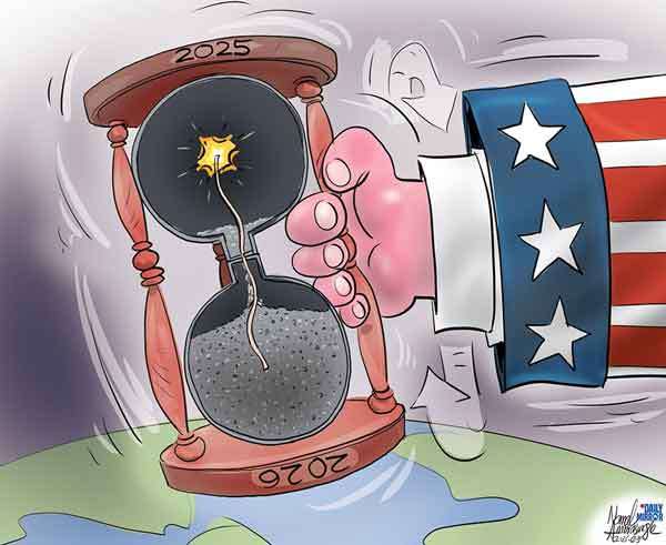 Cartoon of the Day 31-12-2025: Time in Someone Else’s Hands