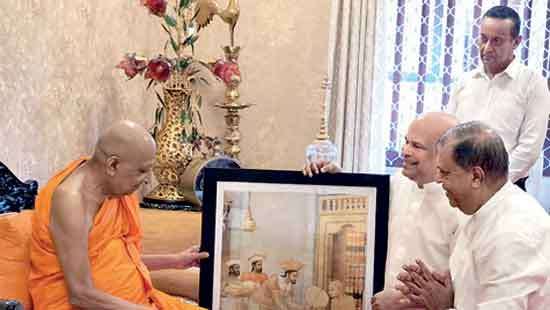 Pathfinder Foundation founder calls on Chief Prelates in Kandy