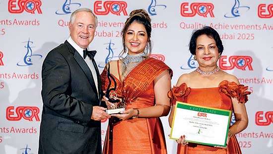 Christell Luxury Wellness wins Quality Achievement Award at ESQR Awards in Dubai