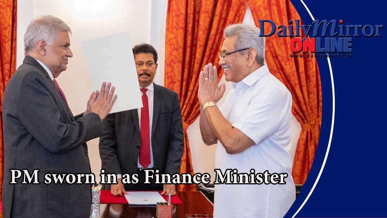 PM sworn in as Finance Minister