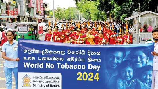 A march organised to flag down tobacco menace