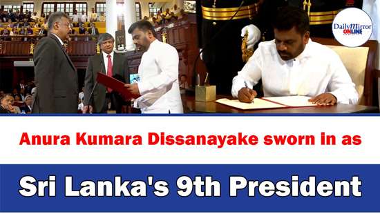 Anura Kumara Dissanayake sworn in as Sri Lanka’s 9th President