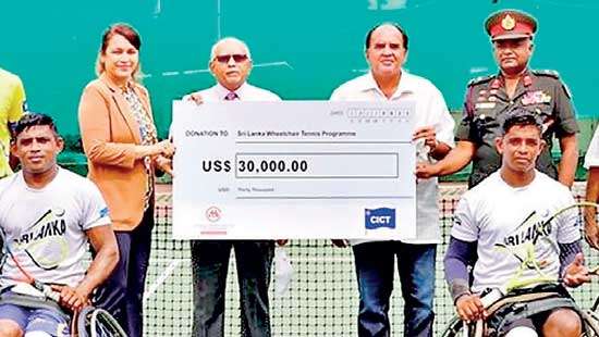 CICT donates US$ 30,000 to Sri Lanka’s Wheelchair Tennis Programme