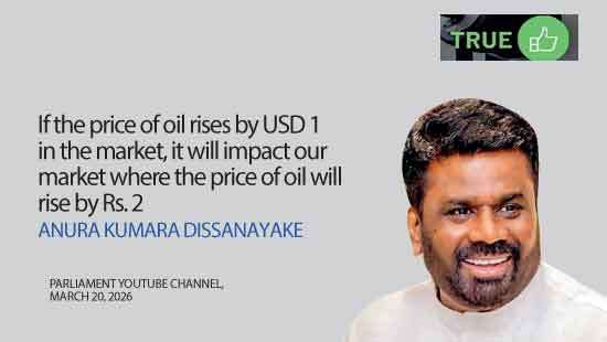 President Dissanayake counts the fuel cost, two rupees at a time