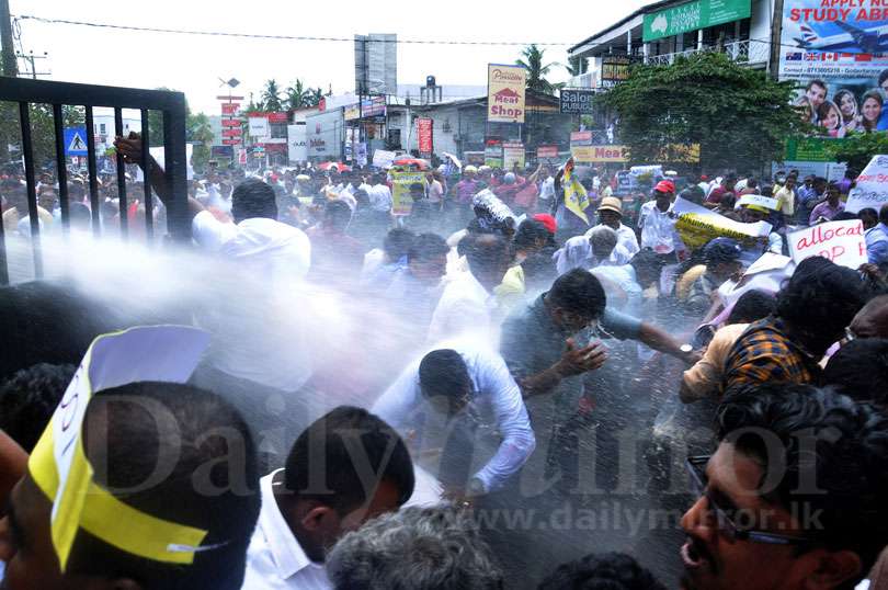 Teachers’ protest tear-gassed