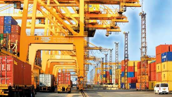 Transshipment container volumes down in first two months as global economy slows
