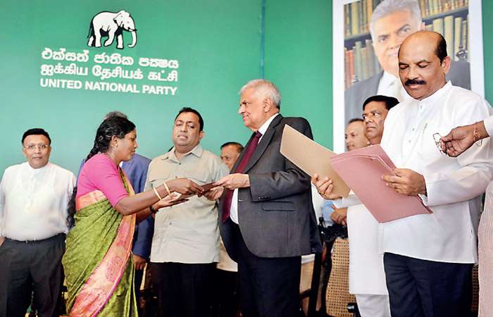 UNP zonal organizers receive their appointment letters from President