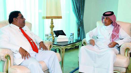 Al Muraikhi meets outgoing Sri Lankan envoy Liyanage