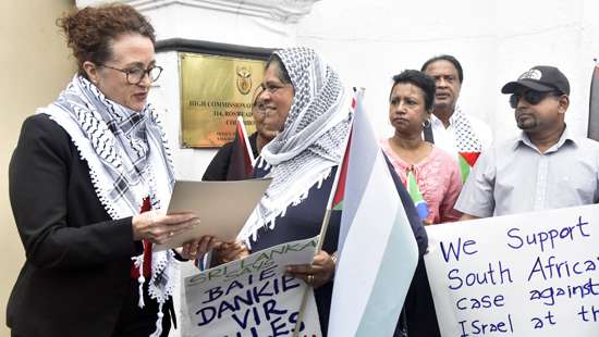 Protest against massacres in Palestine