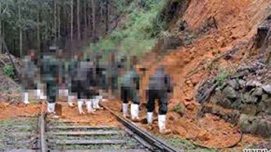 Up-Country train service disrupted