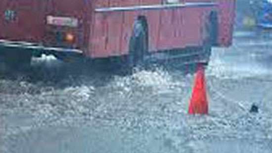 Mini floods in Colombo