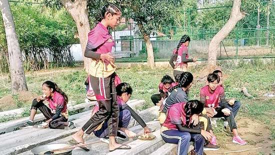 Focus on Bandiwewa Maha Vidyalaya Soccer lasses net golden goal in journey of thorns