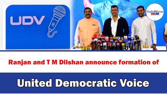 Ranjan and T M Dilshan announce formation of United Democratic Voice