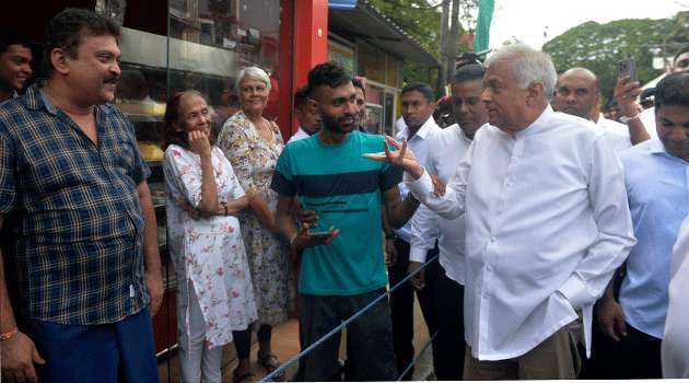 Ranil at Morawaka...