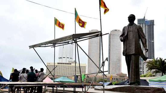 Legal action against occupants loitering within a 50-meter radius of SWRD statue