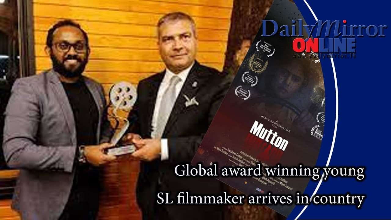 Global award winning young SL filmmaker arrives in country