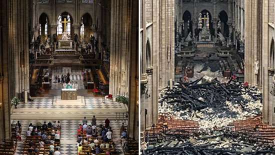 Notre Dame-before and after