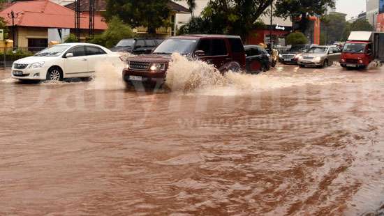 Colombo roads underwater