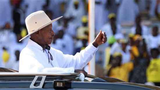 Uganda’s president sworn in for record seventh term