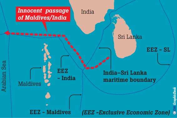 Multi-Day Fisheries  SL seeks  innocent passage via Indian territorial  waters  to enter Arabian Sea