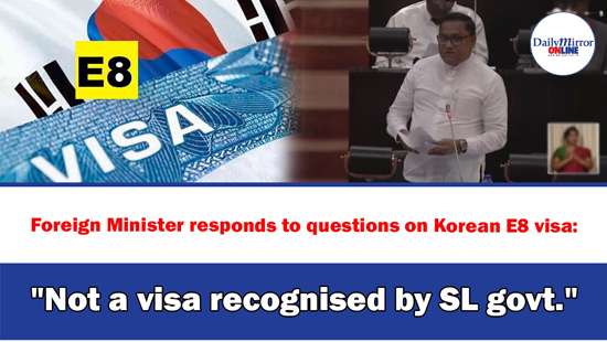 Foreign Minister responds to questions on Korean E8 visa: ’’Not a visa recognised by SL govt.’’