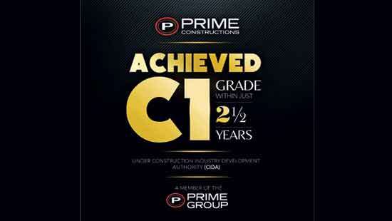 Prime Constructions achieves C1 grade