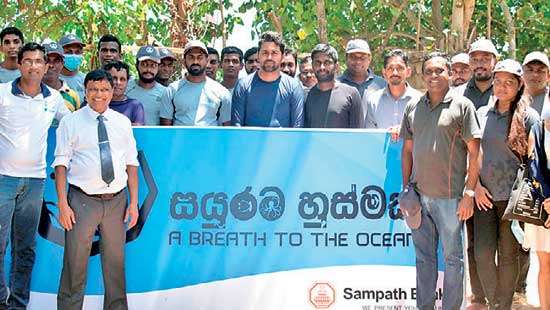 Sampath Bank kicks-off  ‘A breath to the ocean’ campaign to restore marine life