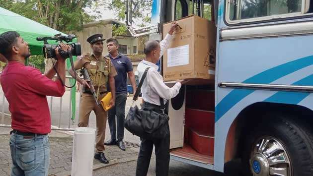 Ballot boxes on way to polling stations